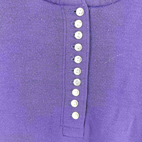 ブレア Blair 90s マルチボタン バントカラー 長袖 スウェット メンズ