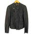 ポールスミス Paul Smith 裏地 総柄 シープスキン ノーカラー ダブル ライダース ジャケット メンズ import:M