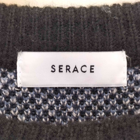 SERACE Loose silhouette abstract shaggy knit ルーズシルエットアブストラクトシャギーニット メンズ JPN:S