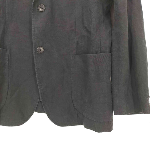ユニクロ UNIQLO LINEN 100% 麻 リネン 2B テーラード ジャケット メンズ JPN:L
