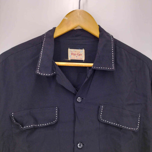 スタイルアイズ Style Eyes レーヨン オープンカラー ボーリング シャツ メンズ JPN:M