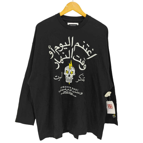 メゾンスペシャル MAISON SPECIAL MEMENTO MORI 刺繍 プライムオーバー ロング スリーブ Tシャツ メンズ 00