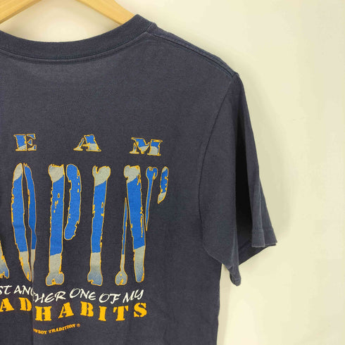 anvilボディ Cowboy Traditiom 両面プリント S/S クルーネック Tシャツ メンズ import:S