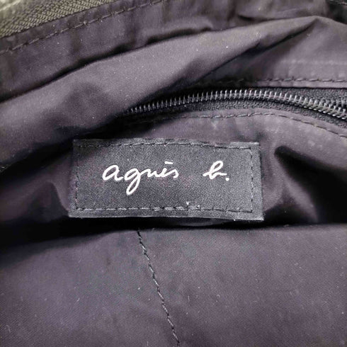 アニエスベー agnes b. ロゴ キルティング トートバッグ レディース