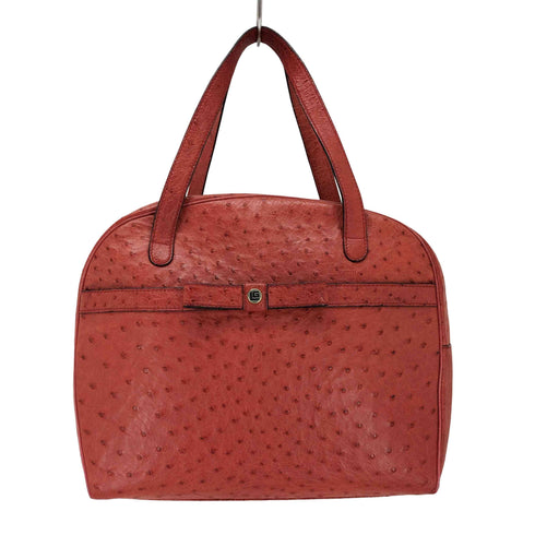 ギラロッシュ Guy Laroche オーストリッチ レザー ハンドバッグ レディース