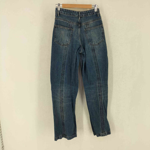 ザラ ZARA ジップデザイン テーパード デニムパンツ レディース 22