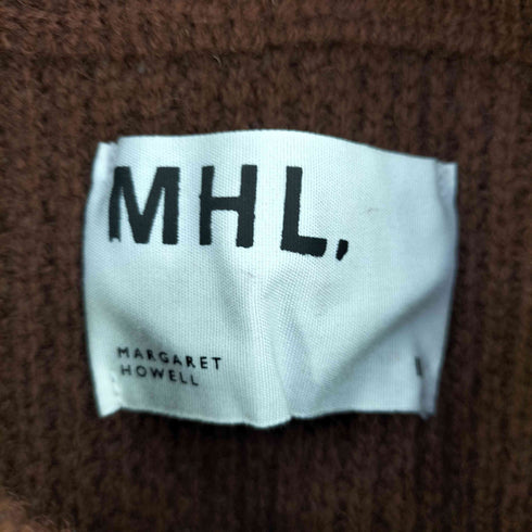 エムエイチエル MHL. ウール クルーネック 畦編み ワッフル ニット レディース 2