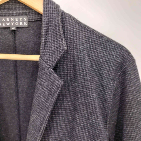 バーニーズニューヨーク BARNEYS NEWYORK ウール混 千鳥格子 テーラードジャケット メンズ import:M