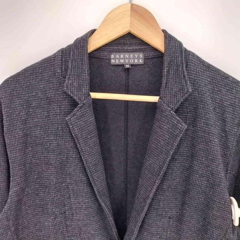 バーニーズニューヨーク BARNEYS NEWYORK ウール混 千鳥格子 テーラードジャケット メンズ import:M