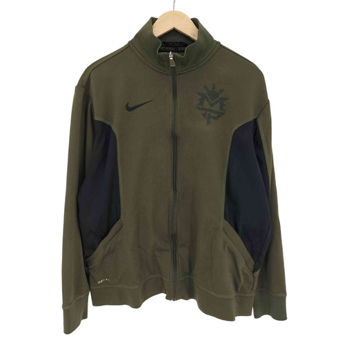 ナイキ NIKE DRI-FIT スウッシュ刺繍 両面プリント トラックジャケット メンズ import:L