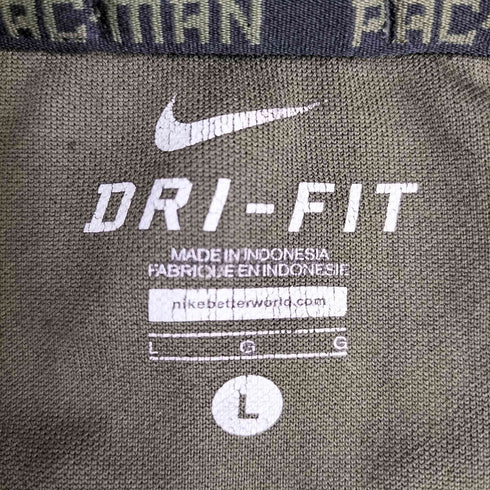 ナイキ NIKE DRI-FIT スウッシュ刺繍 両面プリント トラックジャケット メンズ import:L