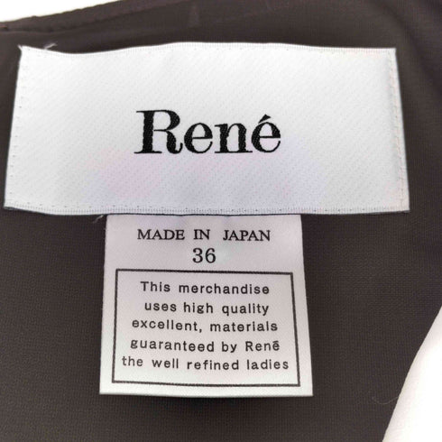 ルネ Rene 白襟コクーンワンピース レディース JPN:36