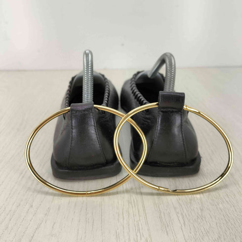 ジルサンダー JIL SANDER レースアップ メタルアンクレット レザー バレエシューズ レディース 36
