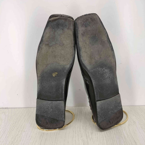 ジルサンダー JIL SANDER レースアップ メタルアンクレット レザー バレエシューズ レディース 36