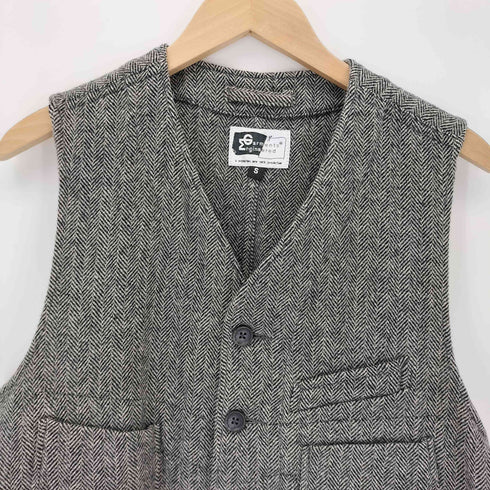 エンジニアードガーメンツ Engineered Garments シンチバック ヘリンボーン ウールベスト メンズ JPN:S