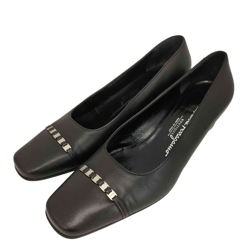 サルヴァトーレフェラガモ Salvatore Ferragamo レザーパンプス レディース UK:5.5