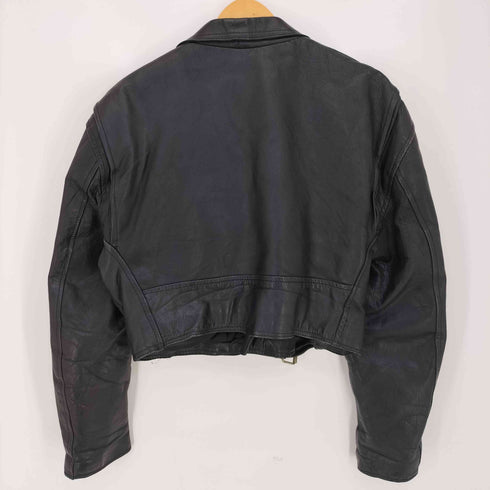 BLL 80s カウレザー エポレット クロップド ダブルライダースジャケット メンズ import:XL