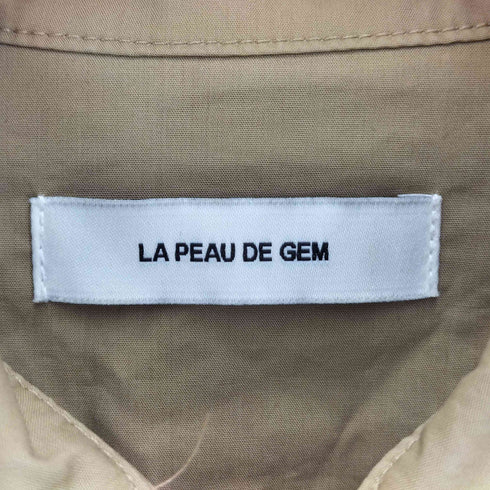 ラポドゥジェム la peau de gem ボリュームスリーブシャーリングブラウス レディース FREE