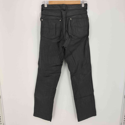 ショット Schott USA製 バックステッチ ジッパーフライ ストレートレザーパンツ メンズ US:30-31