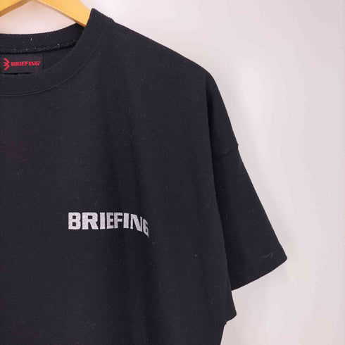 ブリーフィング BRIEFING 両面 ロゴ プリント ヘビーオンス Tシャツ メンズ JPN:L