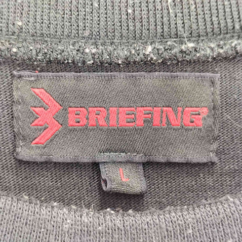 ブリーフィング BRIEFING 両面 ロゴ プリント ヘビーオンス Tシャツ メンズ JPN:L