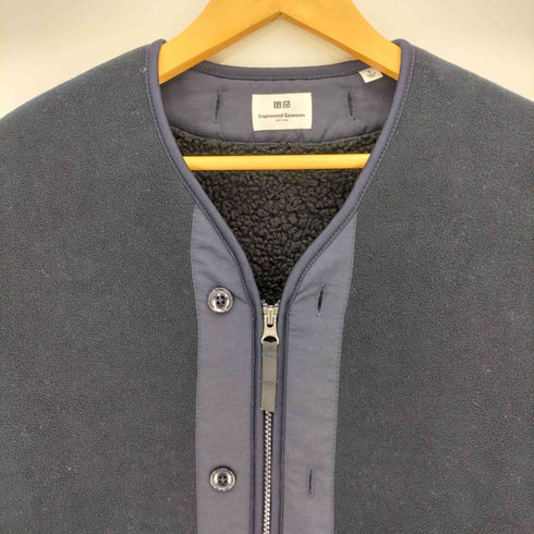 ユニクロ UNIQLO フリースノーカラーコート メンズ JPN:S
