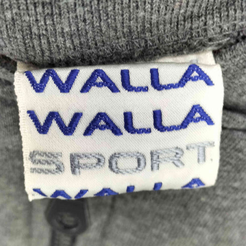 ワラワラスポーツ WALLA WALLA SPORT 90s USA製 バイカラー スウェット ジップアップ ブルゾン メンズ L