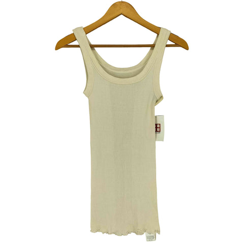 Pasand Select 別注 DRESS HERSELF ドレスハーセルフ シルク 100% リブ タンクトップ domestic レディース M-L