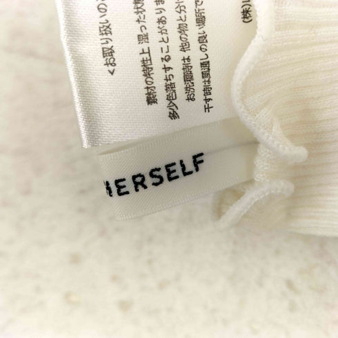 Pasand Select 別注 DRESS HERSELF ドレスハーセルフ シルク 100% リブ タンクトップ domestic レディース M-L