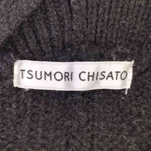 ツモリチサト TSUMORI CHISATO アルパカ混 ボタンレス カーディガン レディース JPN:2