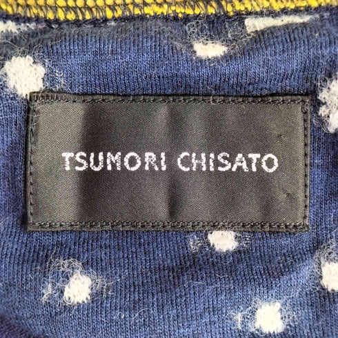 ツモリチサト TSUMORI CHISATO オバケ ドット 生地切替 カーディガン レディース JPN:2