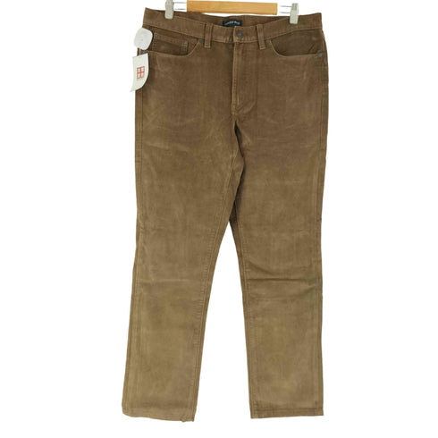 ランズエンド LANDS END 裏地チェック コーデュロイ パンツ メンズ 34