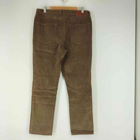 ランズエンド LANDS END 裏地チェック コーデュロイ パンツ メンズ 34