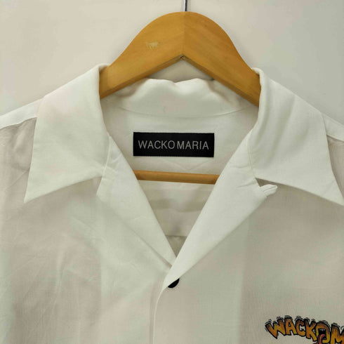 ワコマリア WACKO MARIA × Tim Lehi 26SS 50's Open Collar Shirt White コラボ 虎 タイガー 両面 プリント 開襟 オープンカラー S/S シャツ メンズ JPN:M