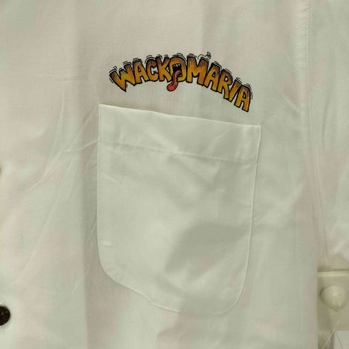 ワコマリア WACKO MARIA × Tim Lehi 26SS 50's Open Collar Shirt White コラボ 虎 タイガー 両面 プリント 開襟 オープンカラー S/S シャツ メンズ JPN:M