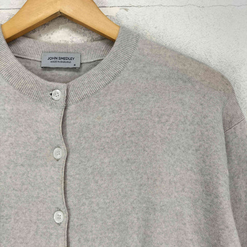 ジョンスメドレー JOHN SMEDLEY イングランド製 メリノウール 100% カーディガン レディース M