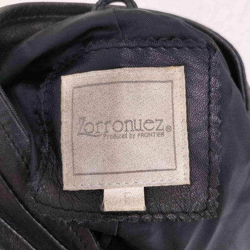 Zorronuez ラムレザー 袖プリーツ レザージャケット レディース FREE