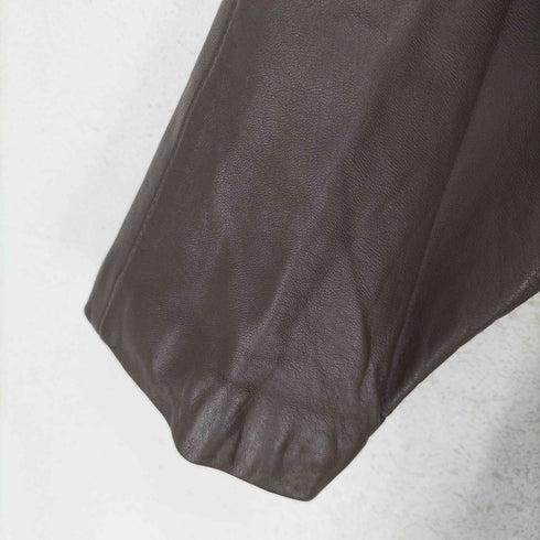 Partina lamb leather ラムレザー 羊革 襟ファー ジャケット レディース JPN:M