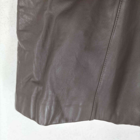 Partina lamb leather ラムレザー 羊革 襟ファー ジャケット レディース JPN:M
