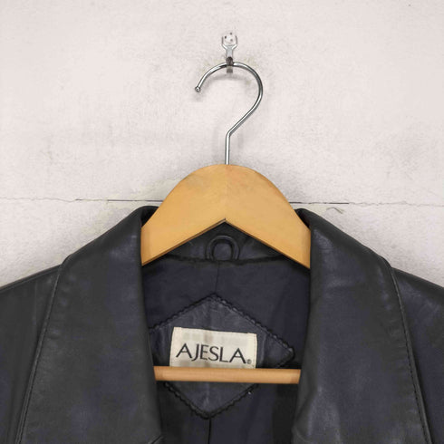 AJESLA ラムスキン レザージャケット レディース JPN:M