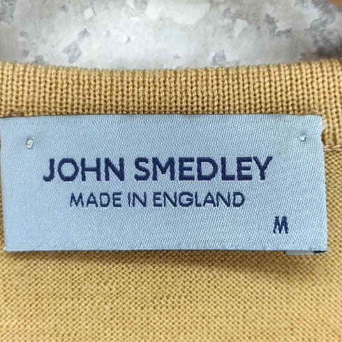 ジョンスメドレー JOHN SMEDLEY イングランド製 ウール 長袖 カーディガン レディース M