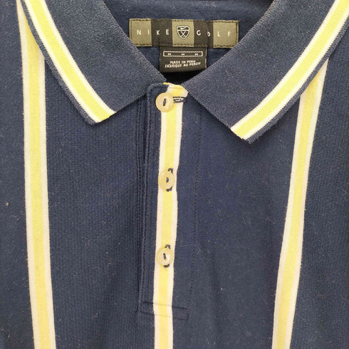 ナイキゴルフ NIKE GOLF 00s ストライプ 半袖ポロシャツ メンズ M