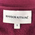 メゾンキツネ MAISON KITSUNE ロゴ パッチ刺繍 クルーネック スウェット レディース import:S