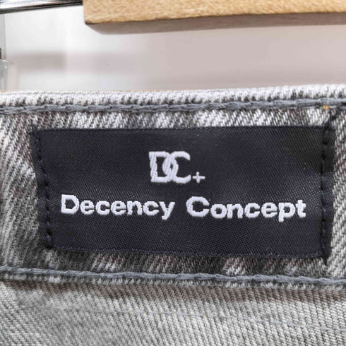 Decency Concept/ エイジング加工 ワイドバギーデニムパンツ メンズ JPN:L