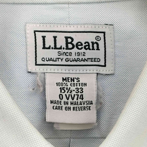 エルエルビーン L.L.Bean 90-00S WRINKLE RESISTANT L/S ボタンダウン シャツ メンズ 15 1/2