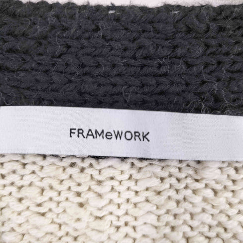 フレームワーク FRAMeWORK クロップド ニットジャケット レディース 38