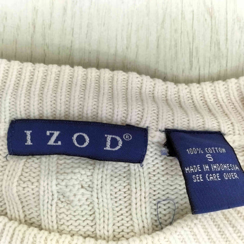 アイゾッド IZOD ケーブル編み クルーネック セーター メンズ S