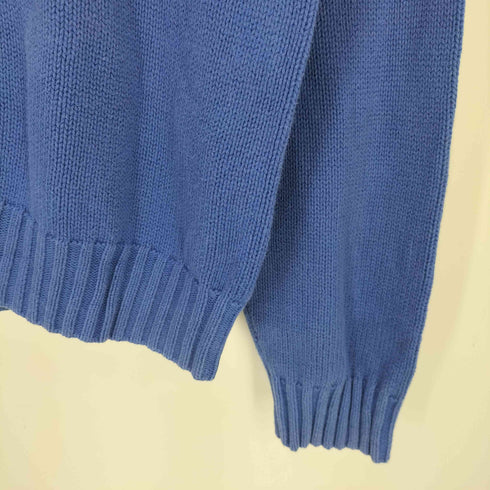 チャップス CHAPS 90S ロゴ刺繍 クルーネック コットン ニット メンズ import:XXL