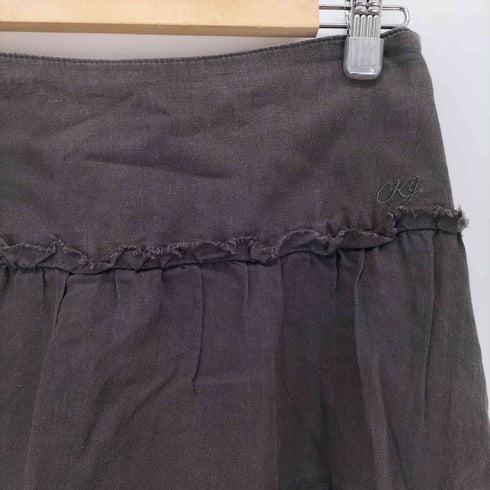 カルバンクラインジーンズ Calvin Klein Jeans リネンフリンジティアードスカート レディース 27