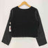 トリココムデギャルソン tricot COMME des GARCONS 80-90s サテン切り替えVネックニット シャツ レディース